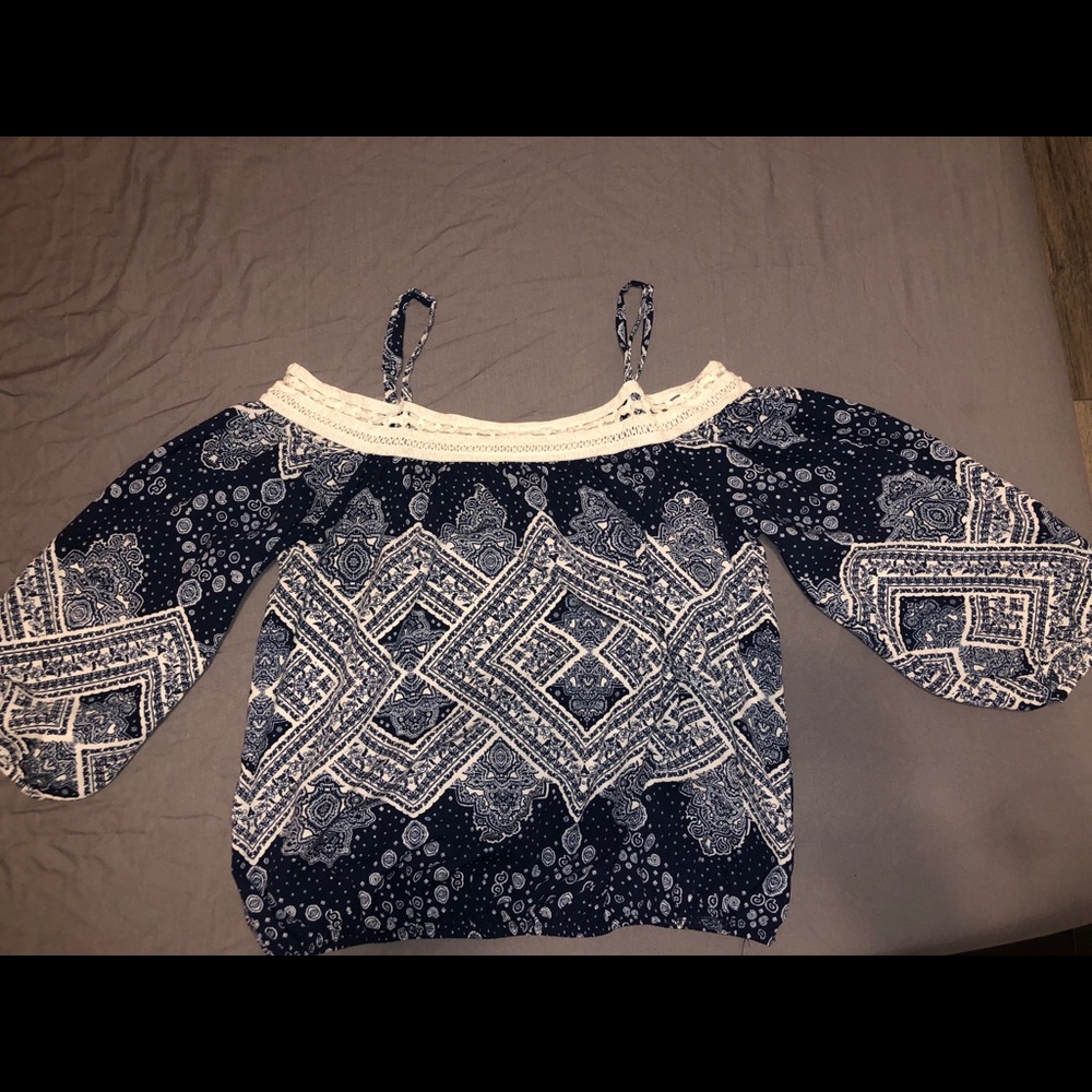 Off the shoulder crop top